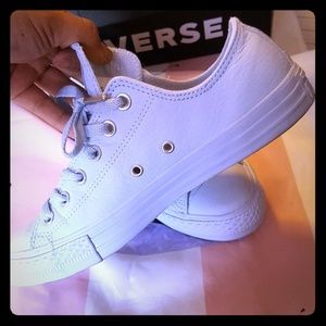 Leather converse all stars